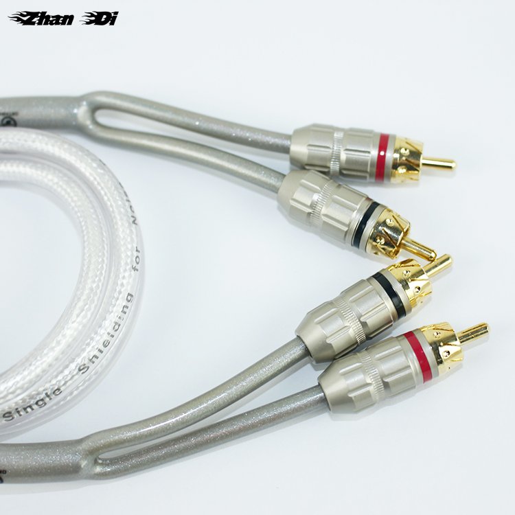 High Quality RCA Audio Connector Cable for Car Amplifier New Condition with 1 Year Warranty