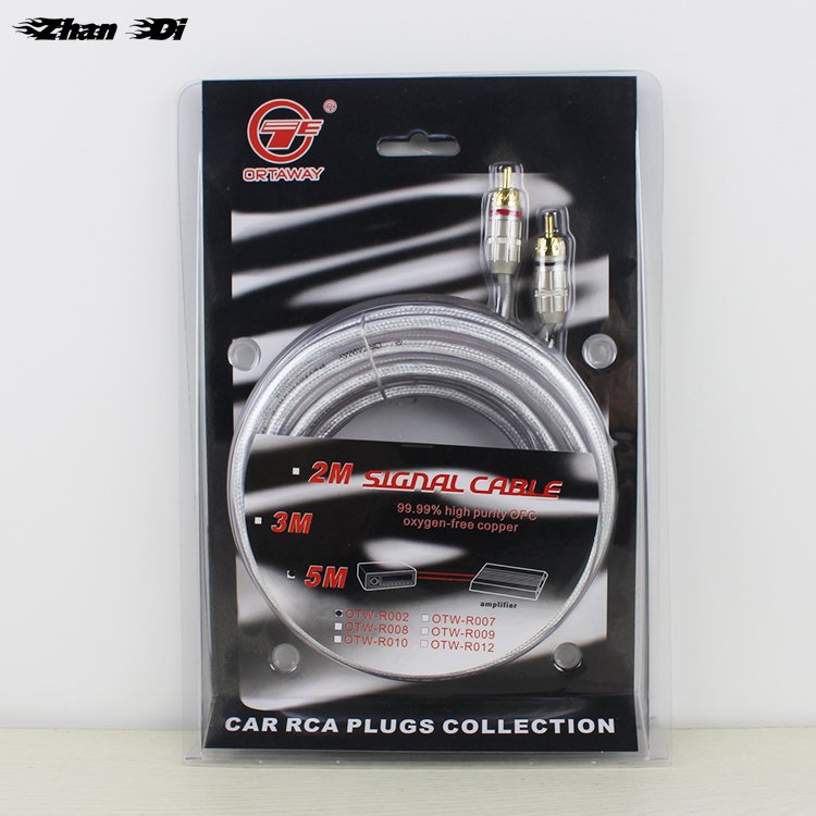 High Quality RCA Audio Connector Cable for Car Amplifier New Condition with 1 Year Warranty