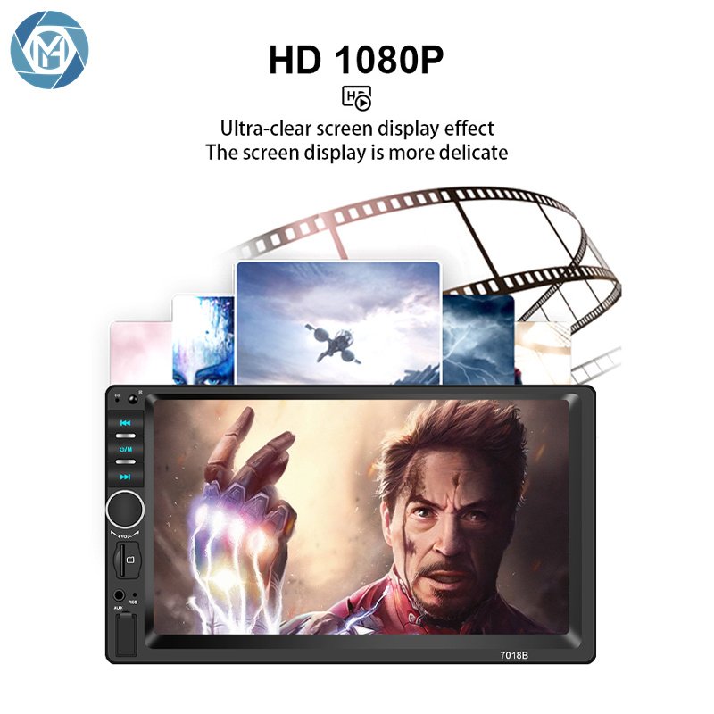 1 DIN 7 Inch Car MP5 HD Touch Screen BT FM Radio Car Multimedia Player Reverse Camera