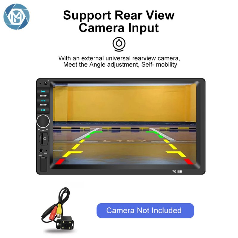 1 DIN 7 Inch Car MP5 HD Touch Screen BT FM Radio Car Multimedia Player Reverse Camera