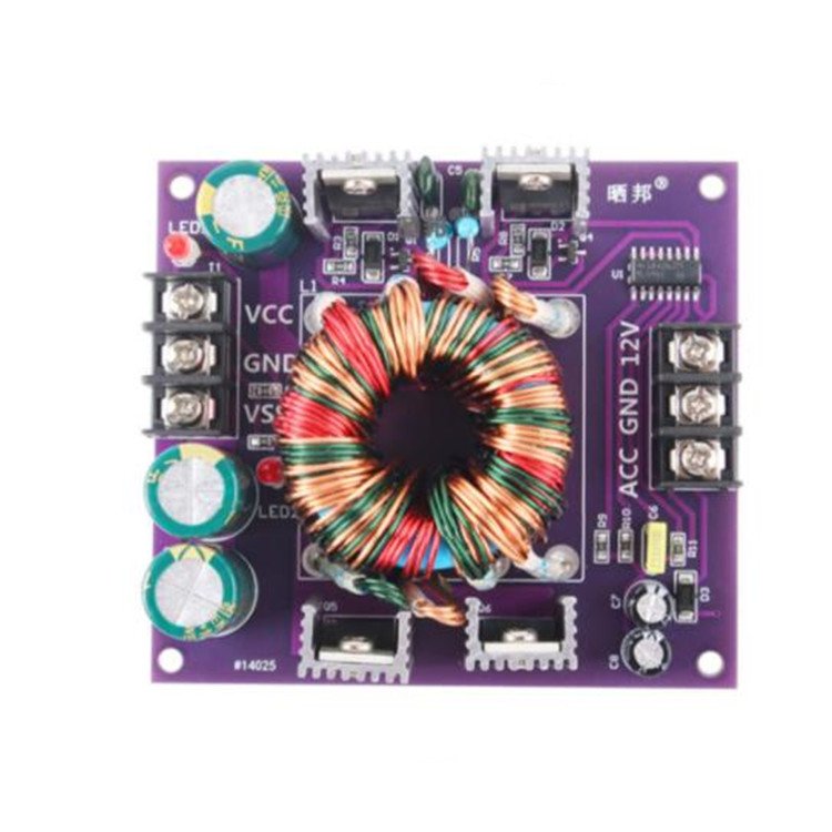Dc-dc single DC 12 to positive and negative 24V boost dual power supply board 280W subwoofer car audio amplifier power supply