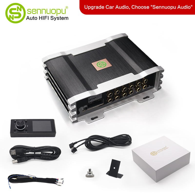 Sennuopu X10B Bluetooth 4 Ch Automotive Car Amplifier Stereo Dsp Audio Processor Subwoofer Amp 12 V 8 Channel Universal 2 KG