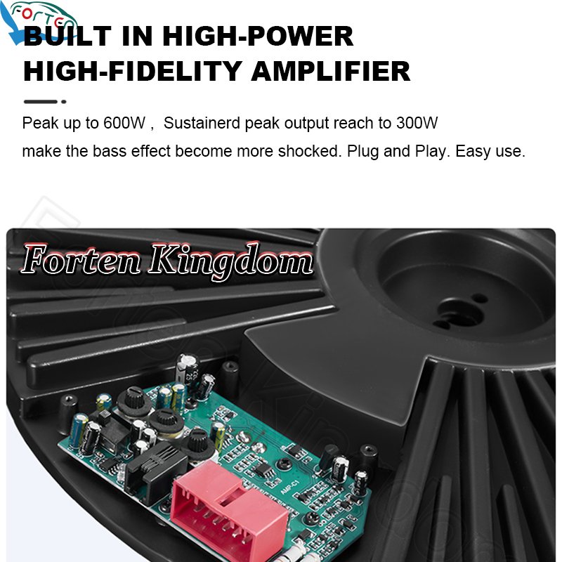 Auto Universal 16 Inch Exterior Electronics Car Powered Bass Speaker Car Amplifiers Audio Subwoofers Spare Tire Tyre for Camry