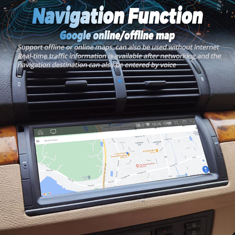 8G+128GB 2DIN Car Radio Android 13 Screen For BMW 5 E39 X5 E53 M5 E38 1994-2007 GPS Stereo Audio Autoradio Navigation Carplay