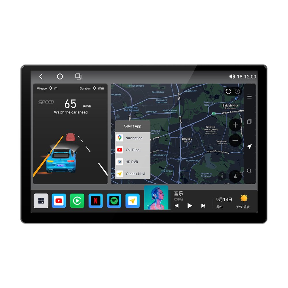 MEKEDE M6 Max Universal Type Car Radio Headunit 13 Inch Screen for Cars Installation Support Wireless Car-play Android Auto