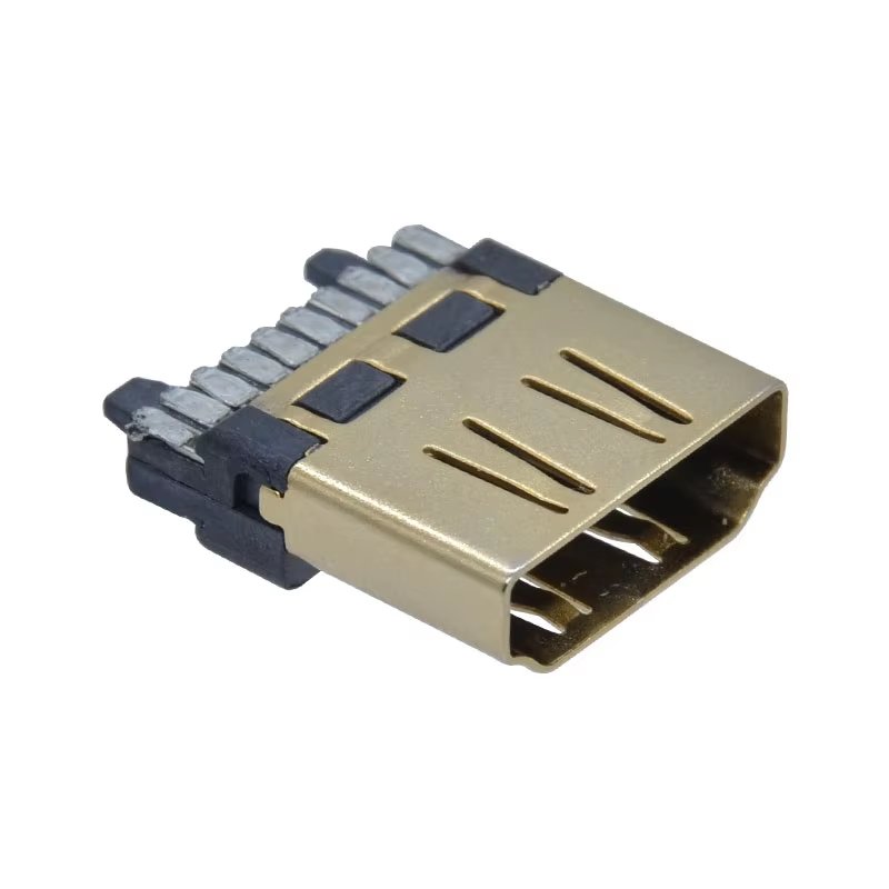 USB HD audio/video Transmission 20 Core Auto Soldering Female Connector Multimedia Interface Metal/Plastic Sleeve Socket