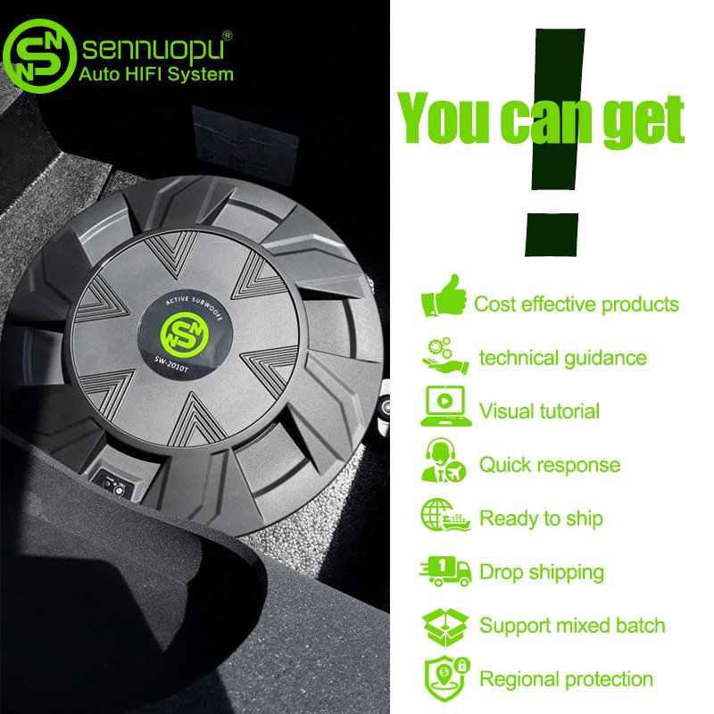 Sennuopu Car Woofer Subwoofers Spare Tire 10 Inches Subwoofer for Car Music System