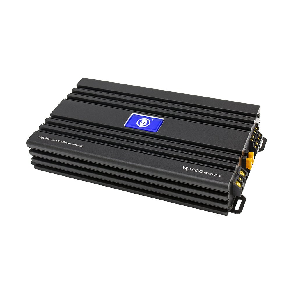 New Product 12V Car Music Amplifier 4 Channel Car Audio Amplifier Full Frequency Class AB Amplifier for Car