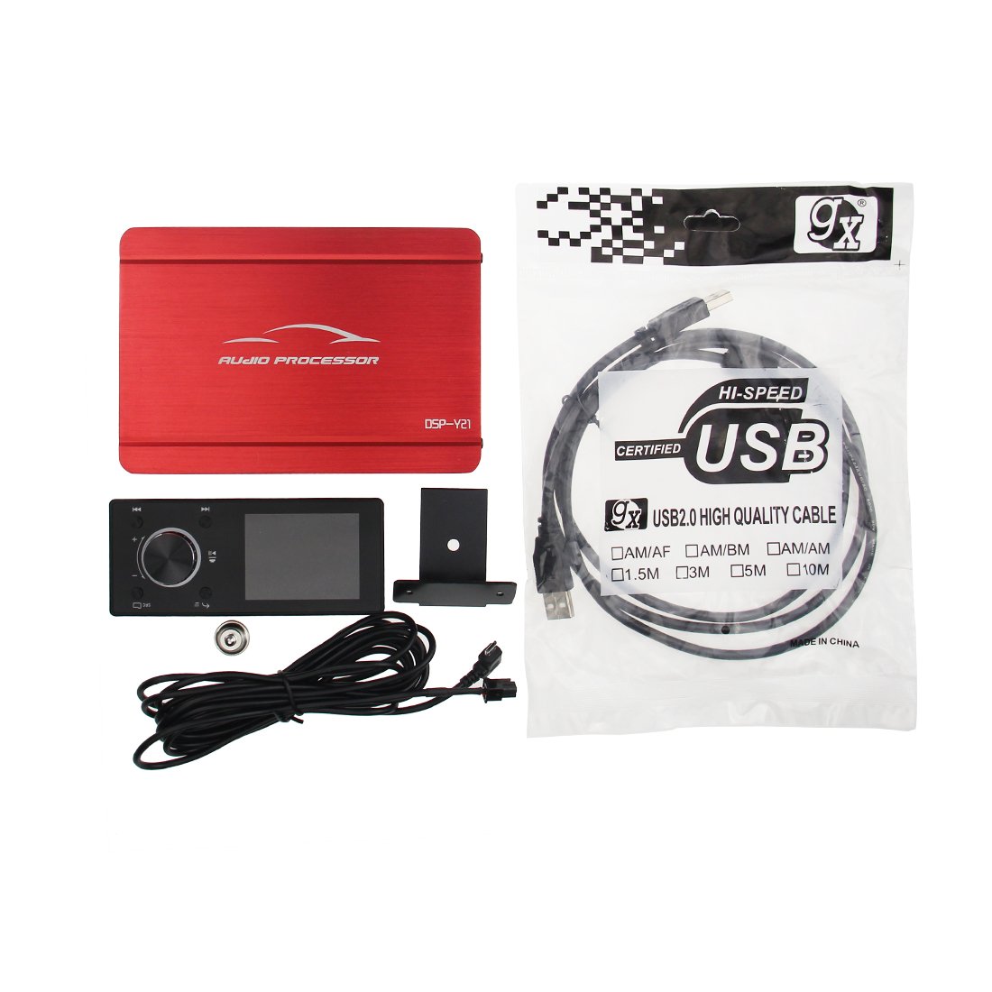 Y21 Dsp Audio Processor A/B 6 Channels Car Subwoofer DSP Power Stereo Audio Amplifier