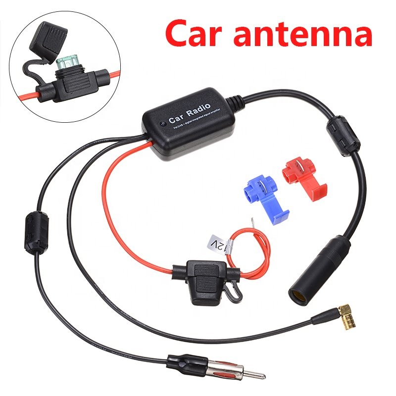 Car Radio FM Antenna Amplifier DAB+ Digital Radio Signal Radio Antenna Signal Booster