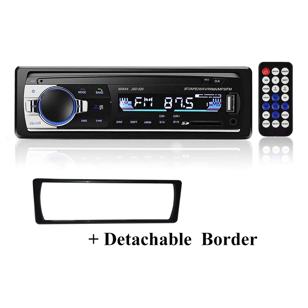 One Din Car Radio JSD520 12V Car Mp3 Player Autoradio BT FM Transmitter Aux-in USB Handsfree Audio Car Stereo