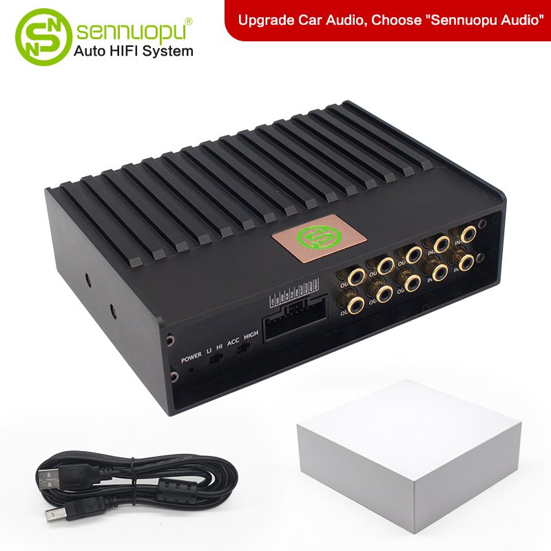 Sennuopu Dsp Audio Processor Car 4 Channel Stereo Amplifier for Active Speaker