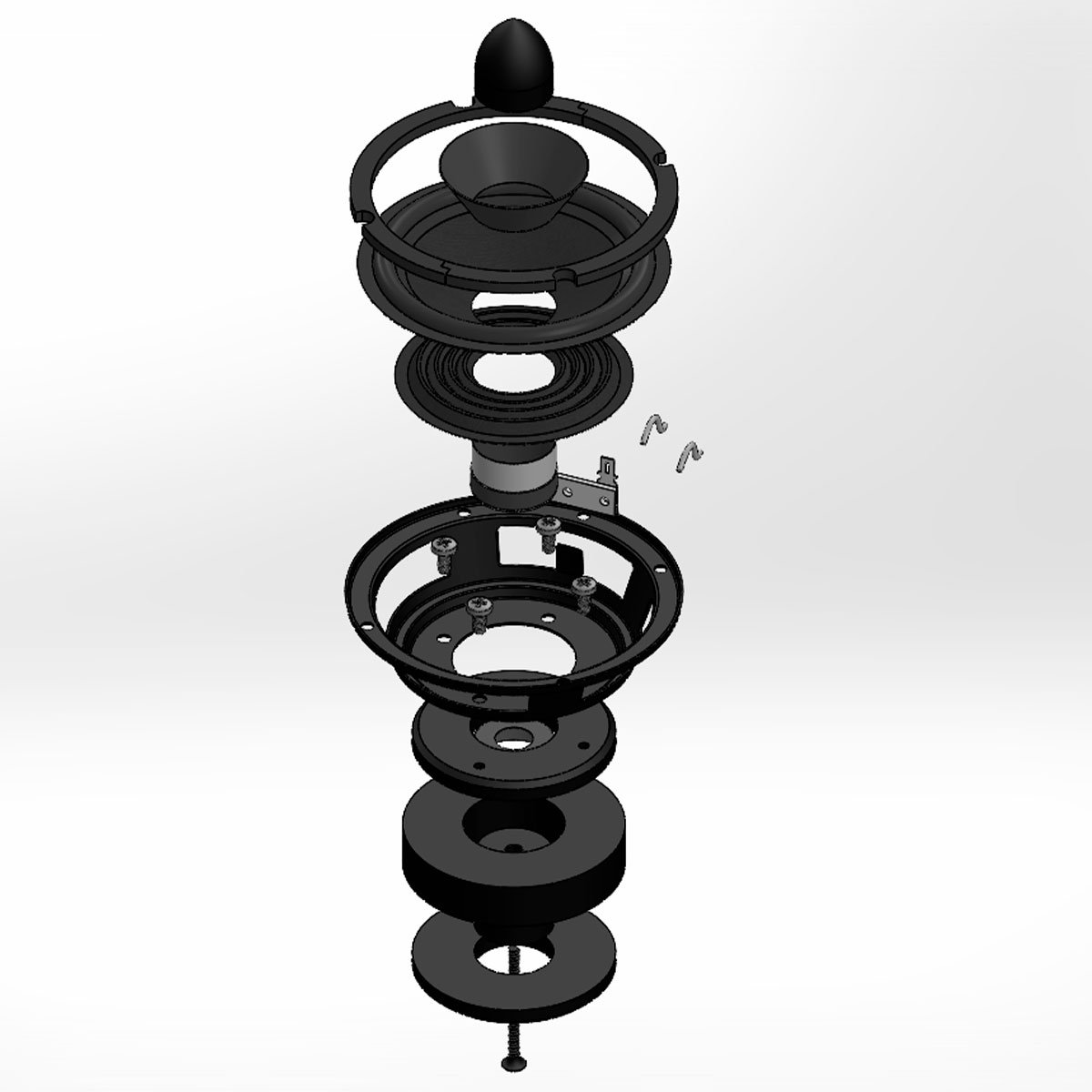 Taramps 4" T 100HD-P Loudspeaker 4 or 8 Ohms 50 Watts Rms 100W Musical Power Full Range CarAudio Speaker 4Inch Compact for Doors