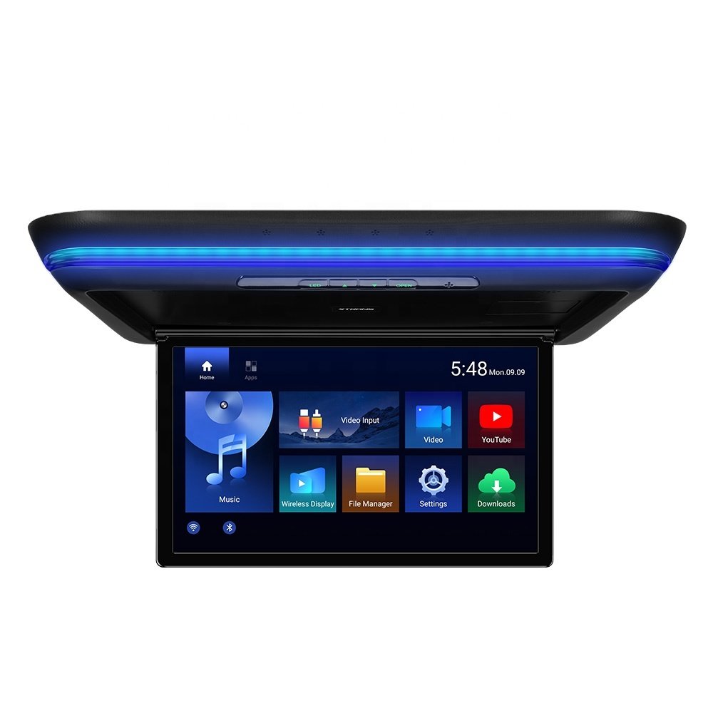 XTRONS 15.6 Inch Electric Motorized Octa-core Android Car TV Flip Down Monitor With FHD Screen
