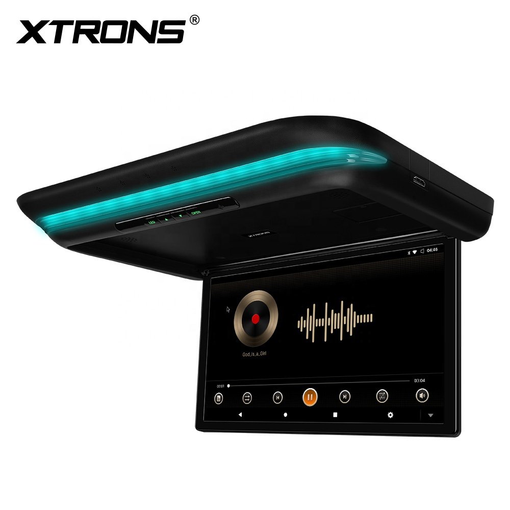 XTRONS 15.6 Inch Electric Motorized Octa-core Android Car TV Flip Down Monitor With FHD Screen