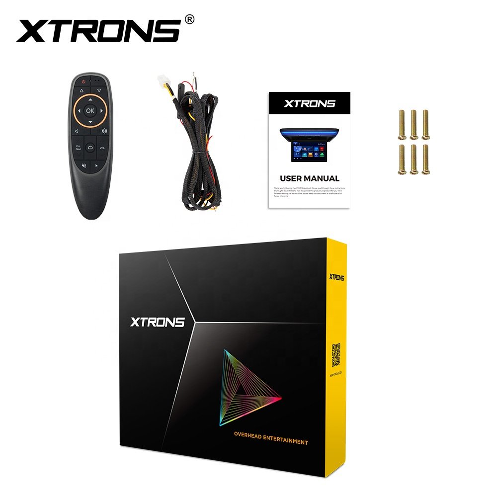 XTRONS 15.6 Inch Electric Motorized Octa-core Android Car TV Flip Down Monitor With FHD Screen