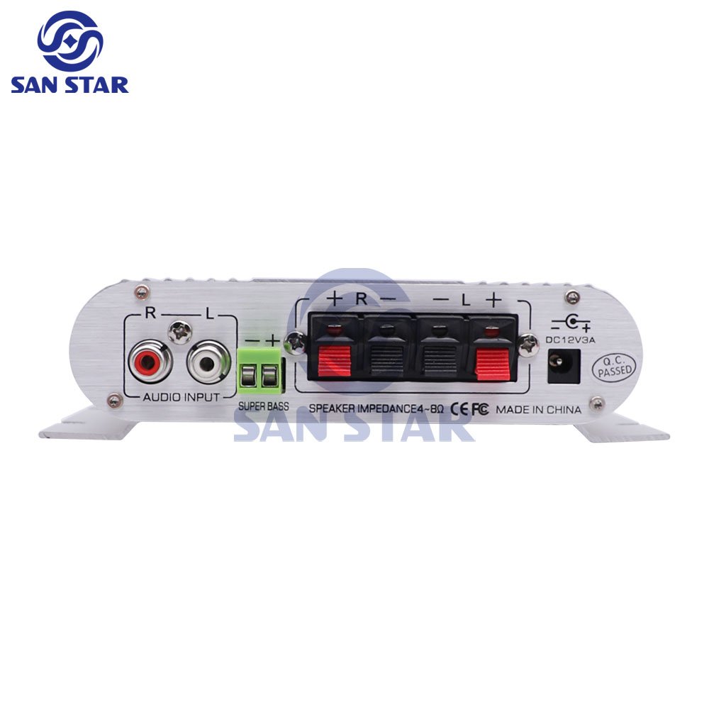 Lepy LP-838 Mini HiFi 2.1 Car Integrated Stereo Audio Amplifier