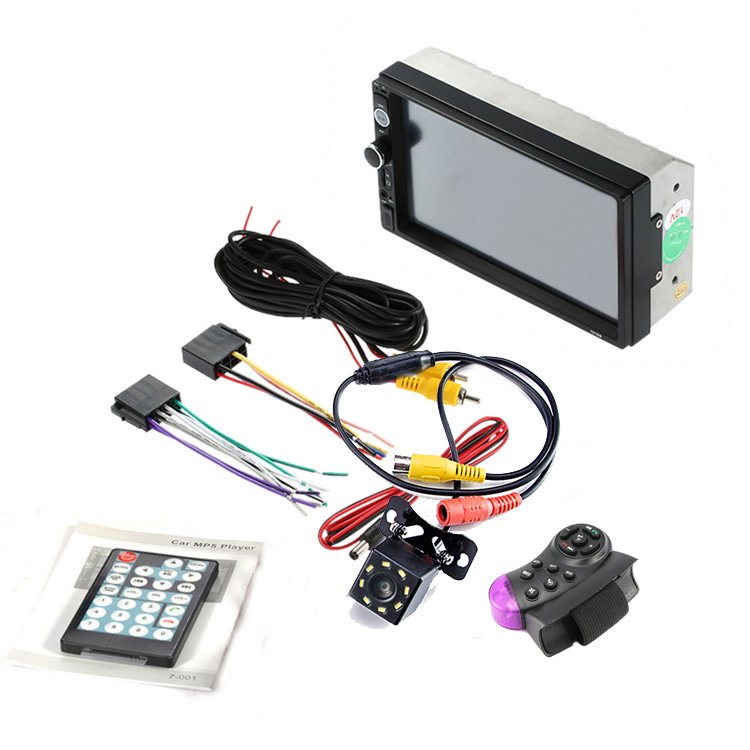 Universal Auto Radio 2 Din 7 Inch Touch Screen Stereo Multimedia Player 2Din Rearview Mirror Link/FM/TF/BT/MP5 Car Player