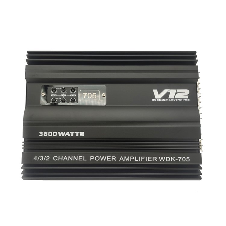 OEM DC 12V Car Amplifier Class ab 4 Channel 3800W High Power High Quality Car Amplifier