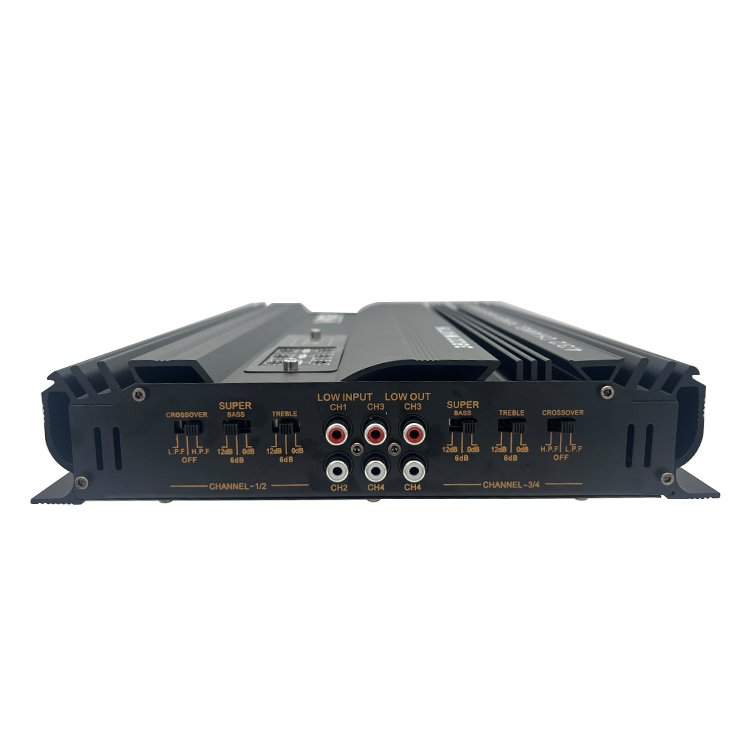 OEM DC 12V Car Amplifier Class ab 4 Channel 3800W High Power High Quality Car Amplifier