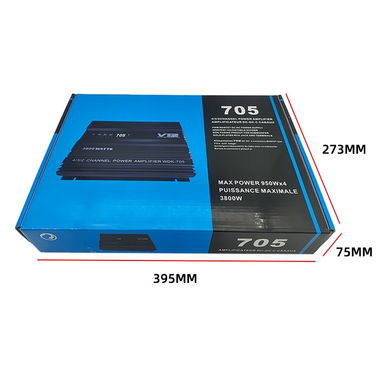 OEM DC 12V Car Amplifier Class ab 4 Channel 3800W High Power High Quality Car Amplifier