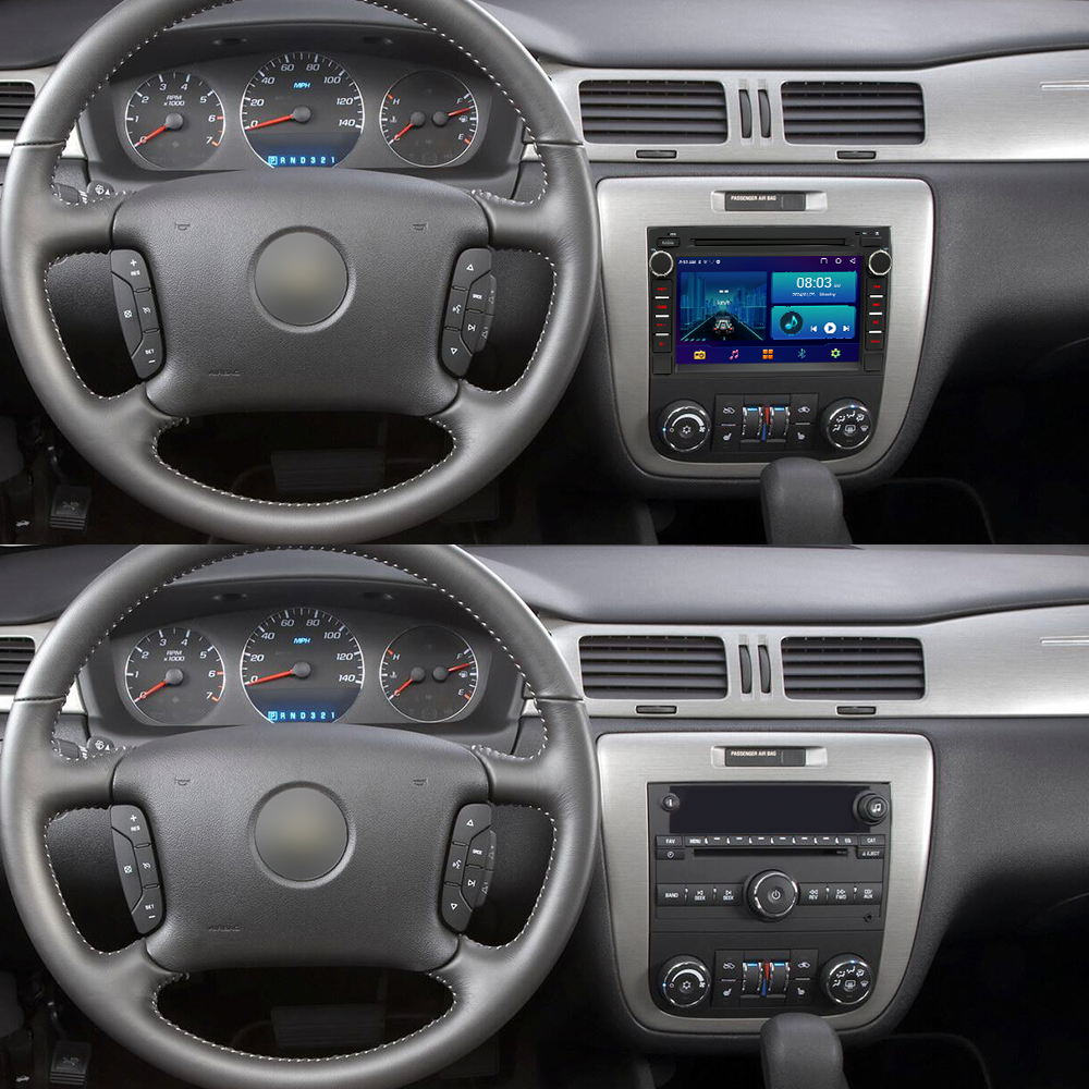 BQCC 7" Quad Octa Core IPS Screen Android13 GPS WIFI Car Radio for GMC Yukon Sierra Chevrolet Silverado Impala Buick Enclave