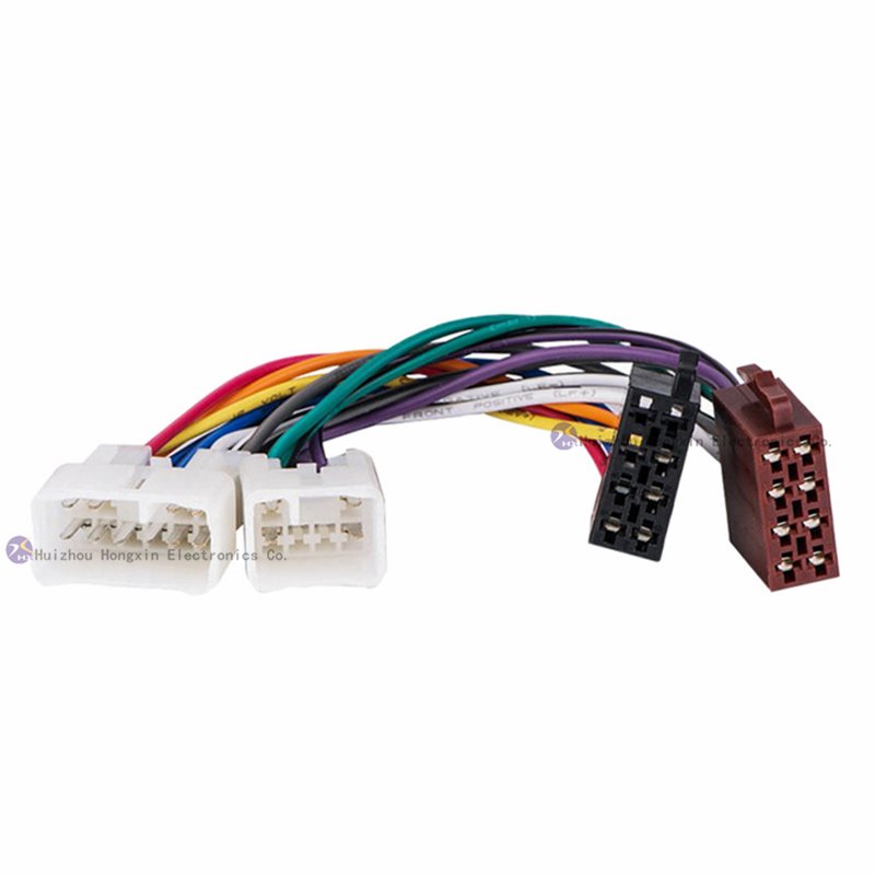 Custom Auto Stereo Car Radio Wire Harness Car Audio Connector Android Power Harness Volkswagen/Audi/bm ISO Radio Video Cable