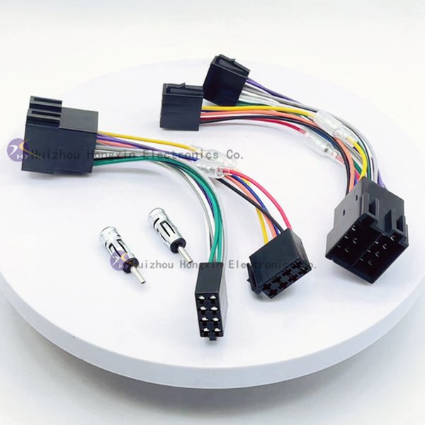 Custom Auto Stereo Car Radio Wire Harness Car Audio Connector Android Power Harness Volkswagen/Audi/bm ISO Radio Video Cable