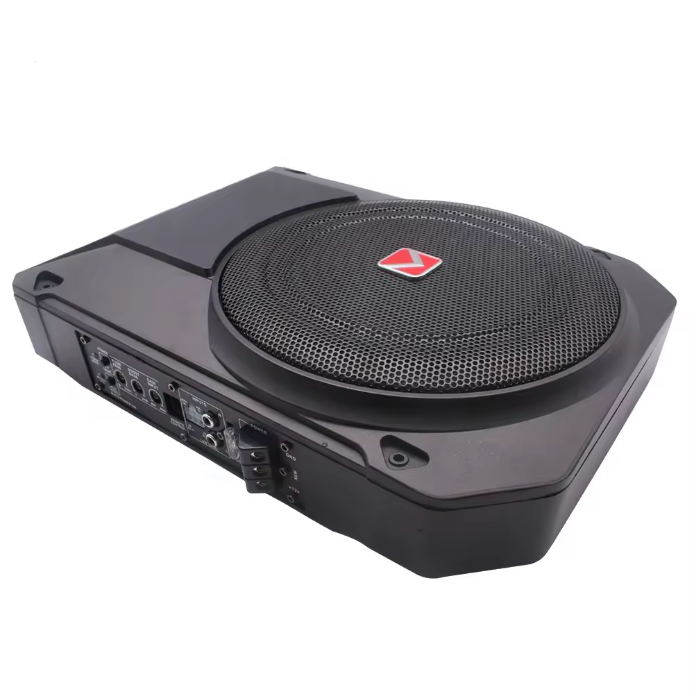 Wholesale 10 Inch Car Audio Modified Small Steel Cannon 12V Active High-power Ultra-thin Slim Car Subwoofer
