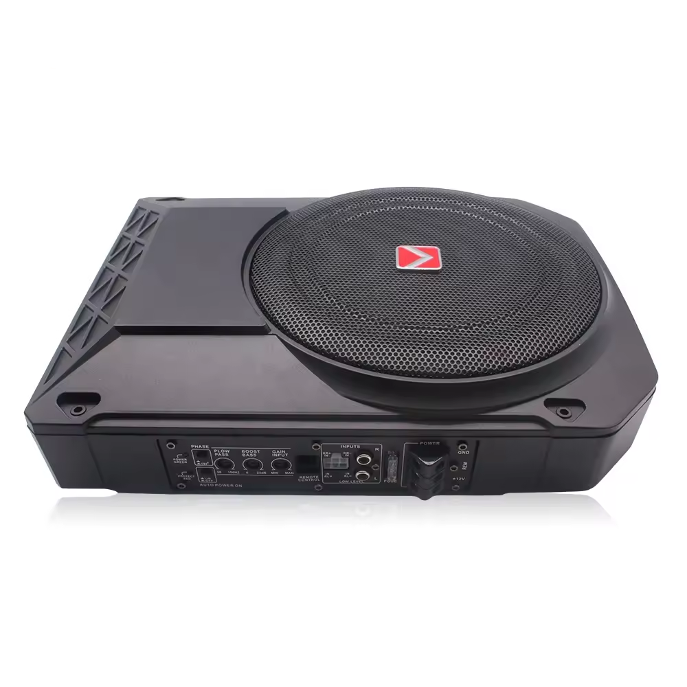 Wholesale 10 Inch Car Audio Modified Small Steel Cannon 12V Active High-power Ultra-thin Slim Car Subwoofer