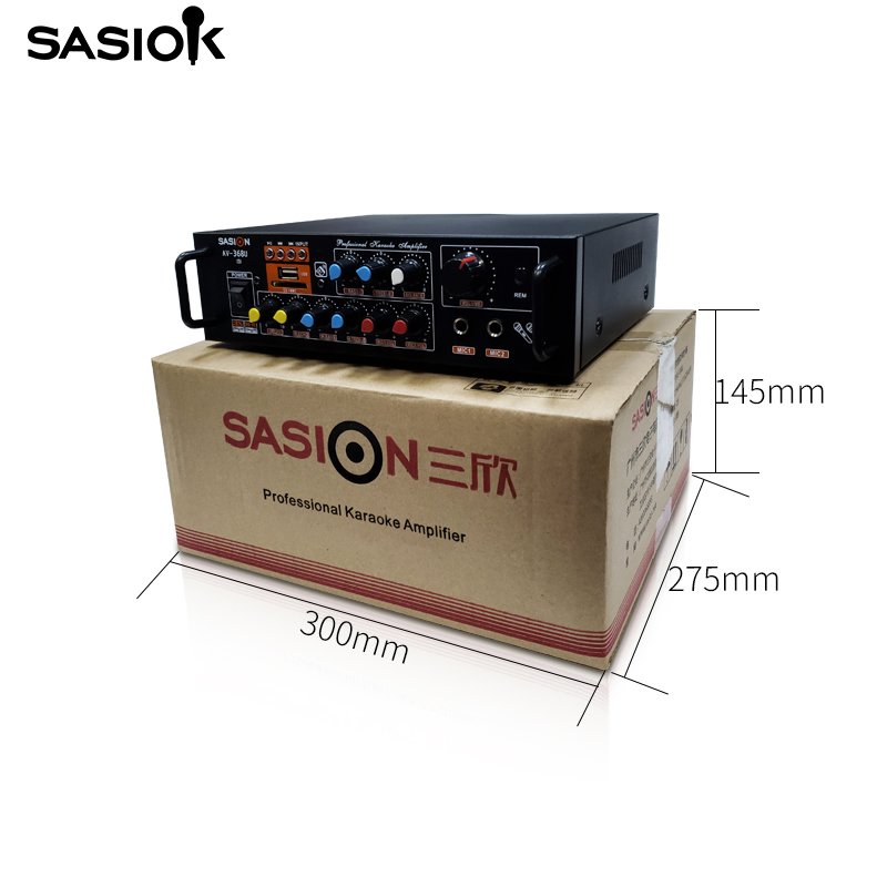 AV-368U Power Amplifiers BT/USB/RCA/SD Stereo Home Theatre System Mixer Manufacture Professional Amplifier