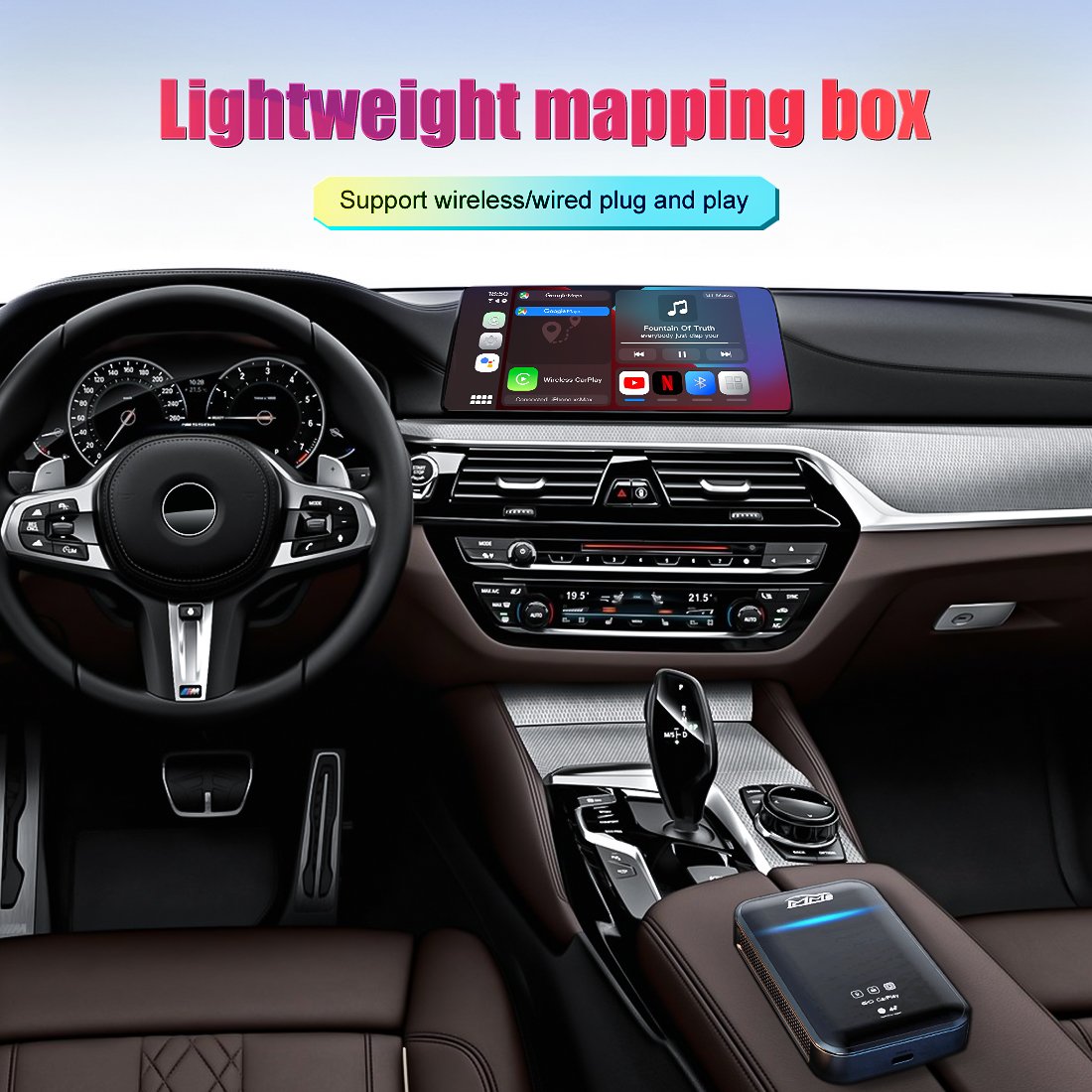 Wholesale Magic Box 4+64GB Portable Carplay Android 11 13 Multimedia Video Wireless Car Play Ai Box for Netflix Youtube