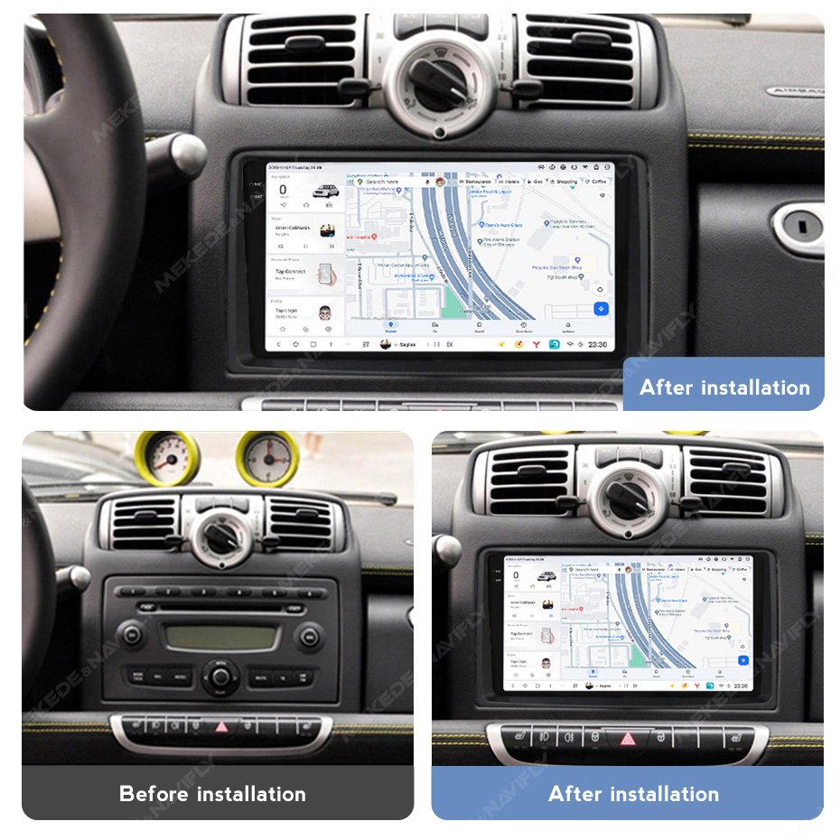 MEKEDE Android Car Multimedia Car Stereo Auto Radio DUDU 2K Touch Screen 12+512GB TDA7708 RADIO for BENZ SMART