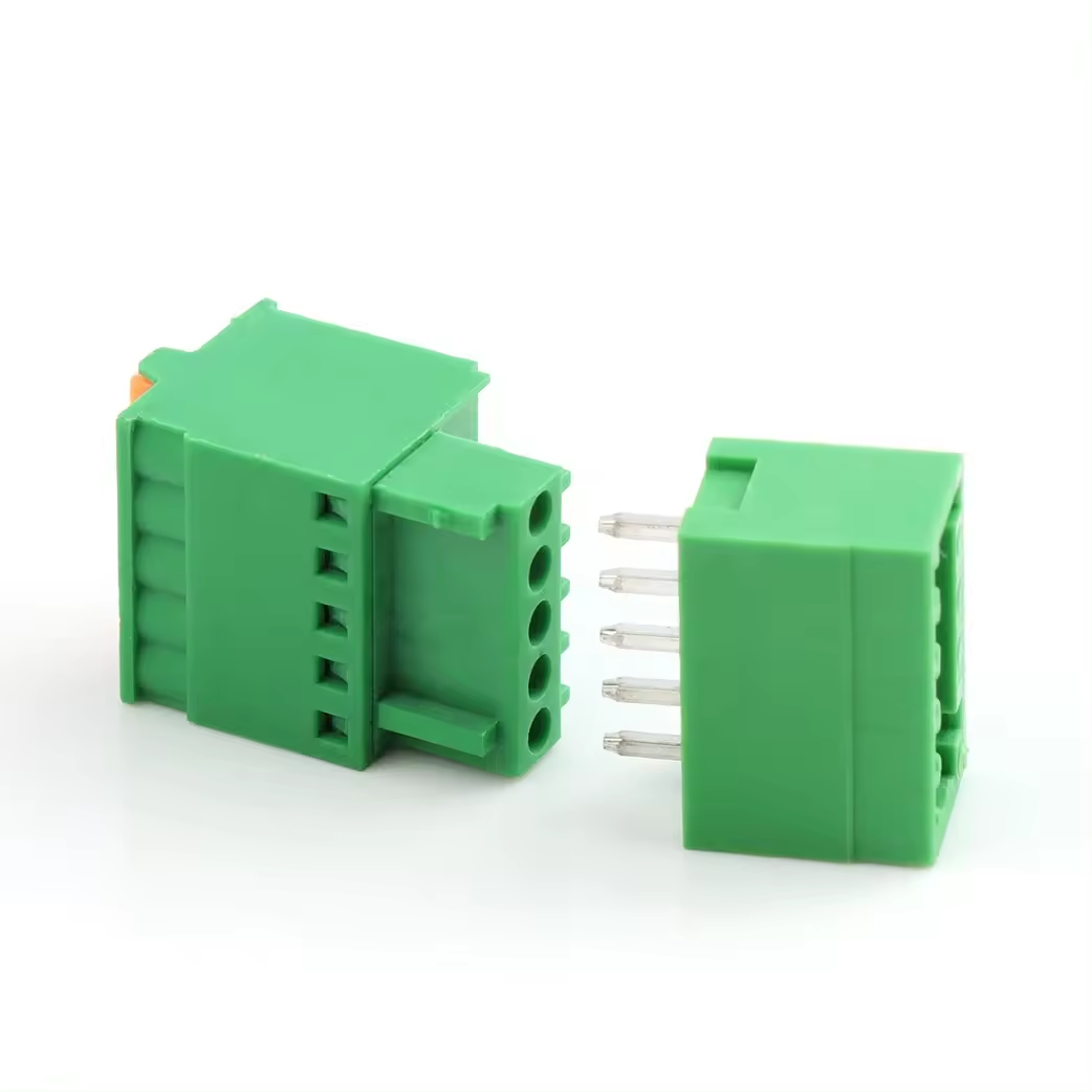 Aimer 2P-10P GZ15EDGVC-2.5 Pluggable Terminal Block 2.54 Spring Loaded Welding Free 2.54mm Terminal Block Connectors