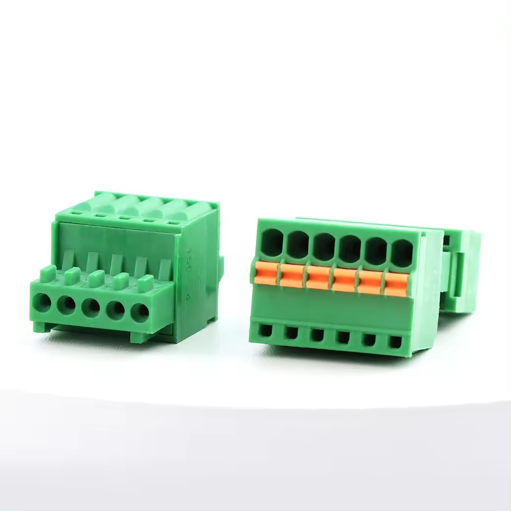 Aimer 2P-10P GZ15EDGVC-2.5 Pluggable Terminal Block 2.54 Spring Loaded Welding Free 2.54mm Terminal Block Connectors