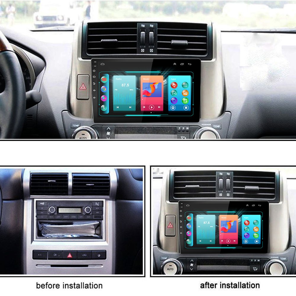 Single 1 Din Car Stereo Android 13 Car Radio With Gps Video Wireless Carplay Android Auto IPS Touch Screen in Dash Head Unit
