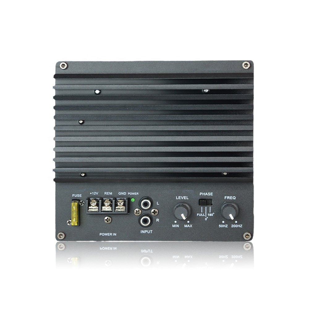 Farctory Wholesale New 2000W Trapezoid Car Super Bass 10 Inch Active Car Subwoofer 10" Car Active Amplifier Subwoofer