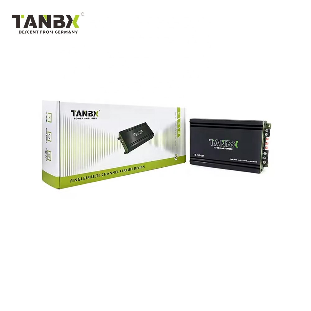 Factory New Mono Sound Digital High Power Car Amplifier Professional Class d High-quality Woofer Amplifier (TB-980D)