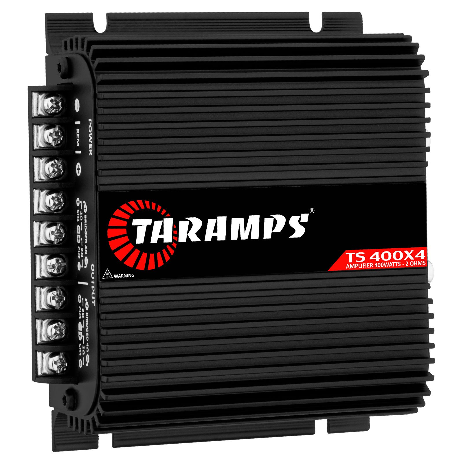 Taramps TS 400x4 Black with Automatic High Level Input 400 Watts RMS 2 Ohms 4 Channels Full Range Car Audio Amplifier System