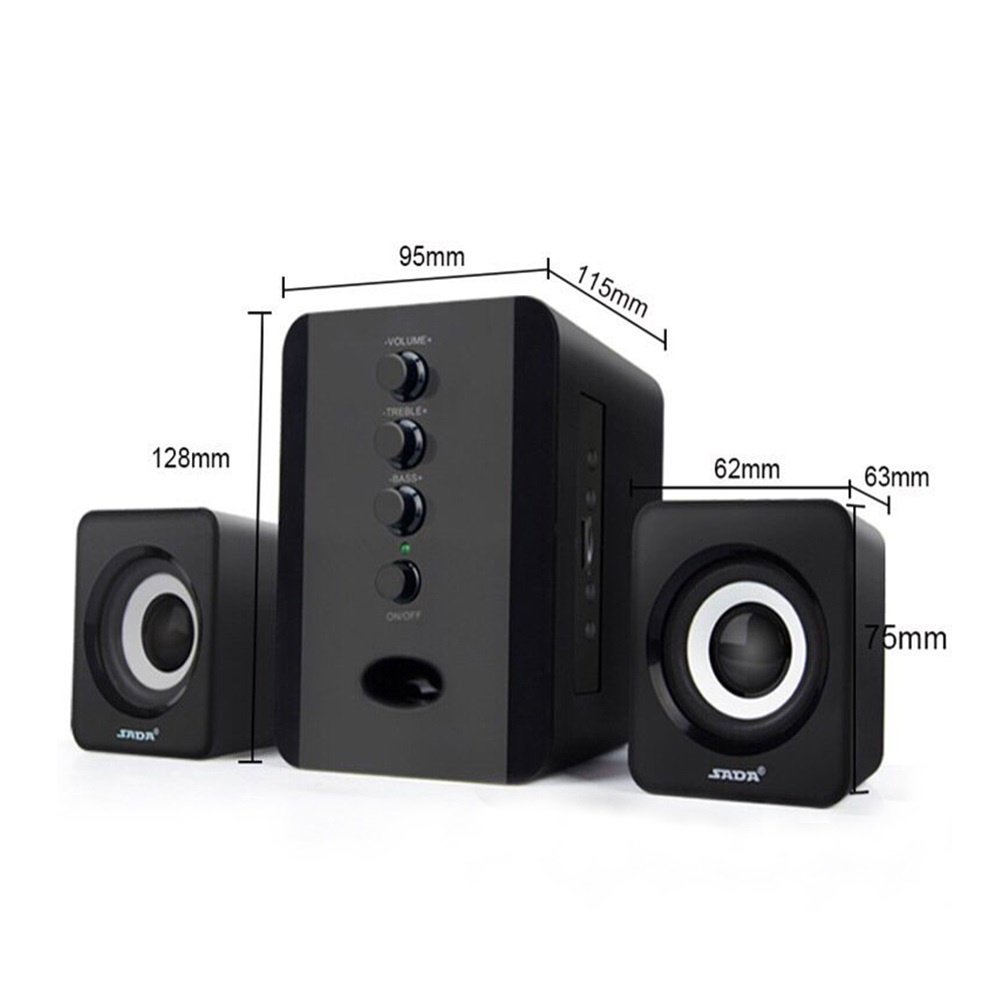 Accessories Consumer Electronics KAW D202 Tense Bass Vivid Sound Set of 3 USB Computer Speakers With 12 Months National Warranty