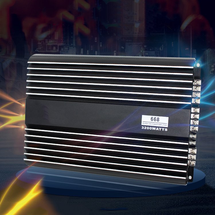 Music Amplifier for Car 4 Channel 12V Class AB High Power 4-way (668)