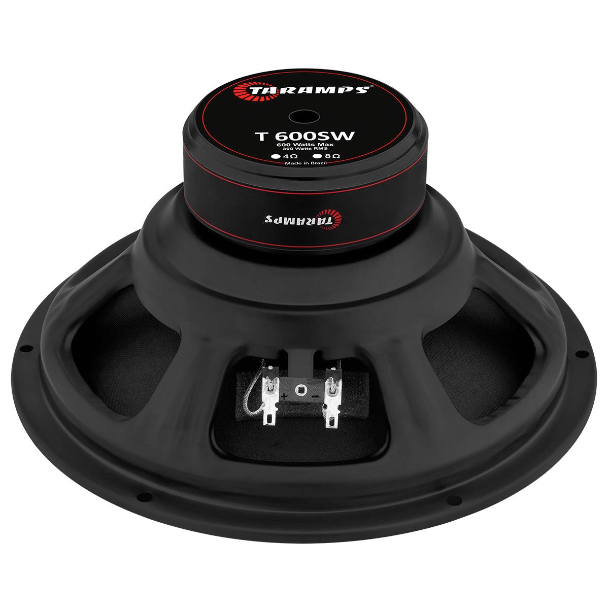 Taramps 10" T 600SW 4 or 8 Ohms Car Audio Speaker 300 Watts Rms 600W Max Woofer Mid Bass to Mid High Loudspeaker 10 Inches Full