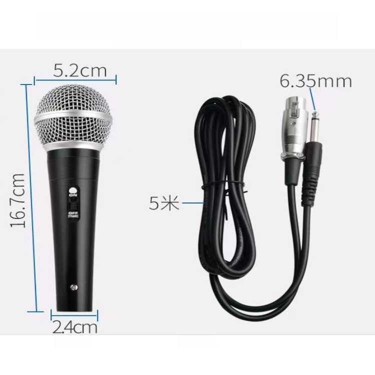 Professional B220 Dynamic Wired Handheld Microphone for KTV for Home Theater System