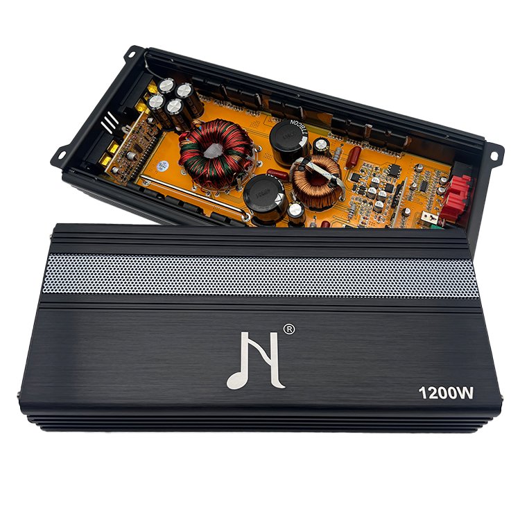 1200W Class D Car Sound Amplifier 1 Channel 12V Audio Amplifier Strong Power Monoblock Car Amplifier