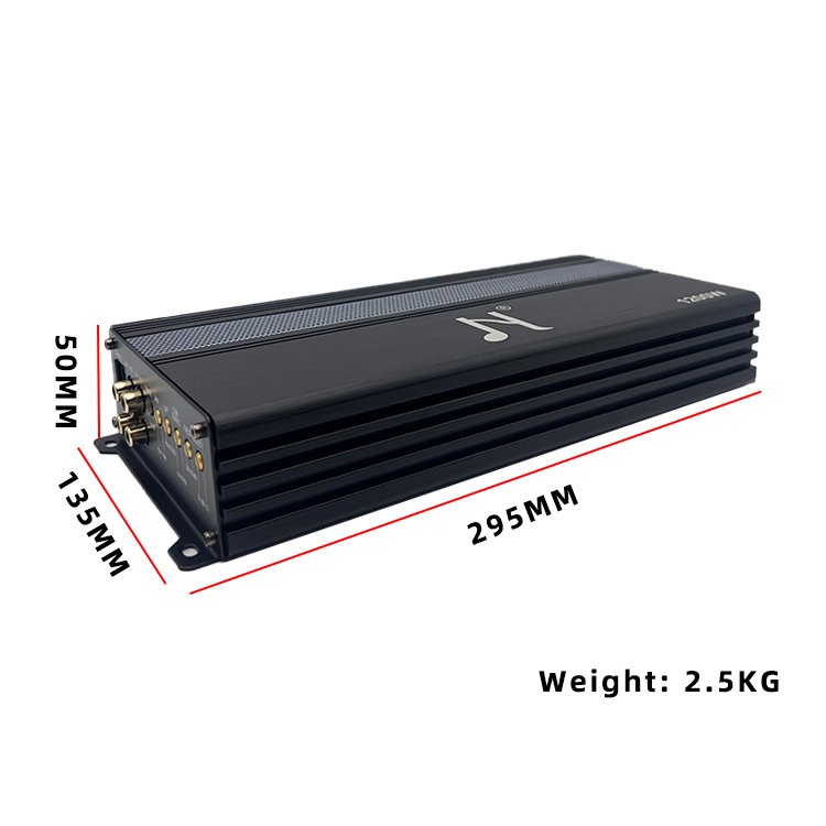 1200W Class D Car Sound Amplifier 1 Channel 12V Audio Amplifier Strong Power Monoblock Car Amplifier