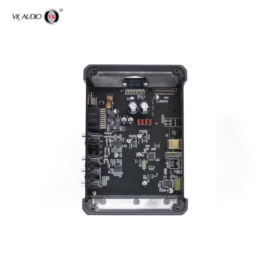 Wholesale 6*60W Car Audio DSP Speaker Amplifier 6-Channels with Electric Horn Design Aluminium ABS Material Manufacturer Direct