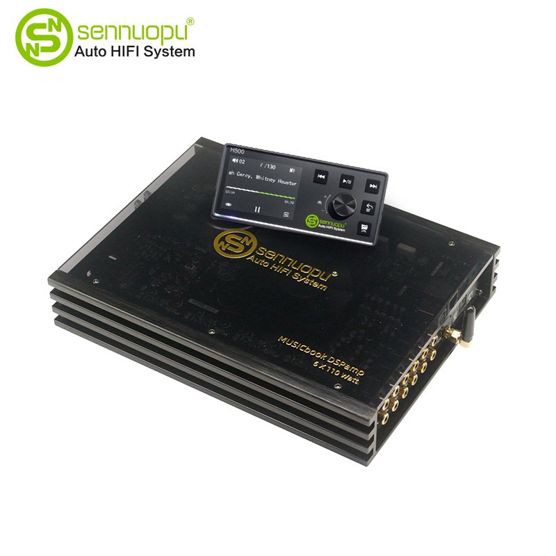 Sennuopu Audio Stereo Car Amplifier DSP Car Processor 6 Channel Power Car DSP Amplifiers