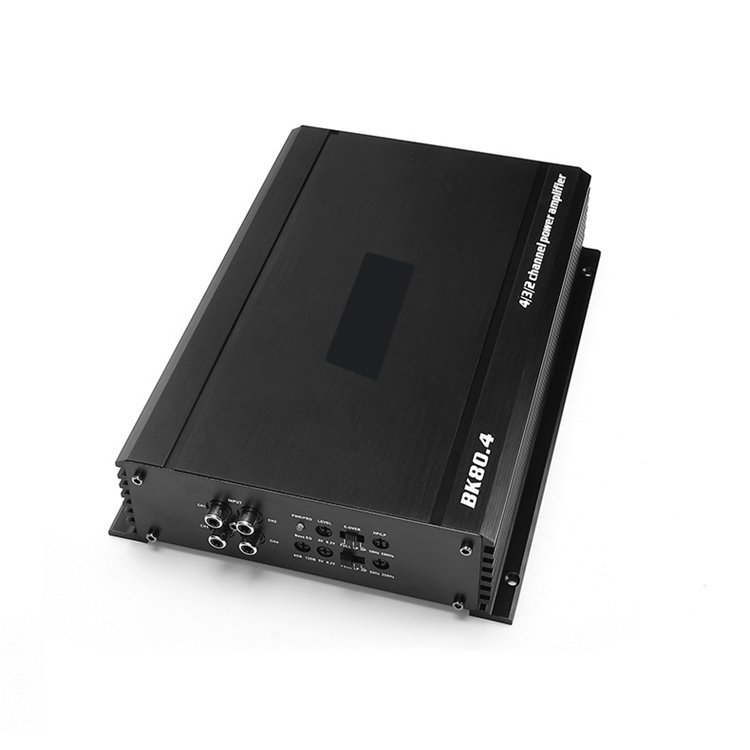 4 Channel Car Amplifier 12 Volt Lamp Technology Class AB Hight Power Amplifier for Car(BK80.4)