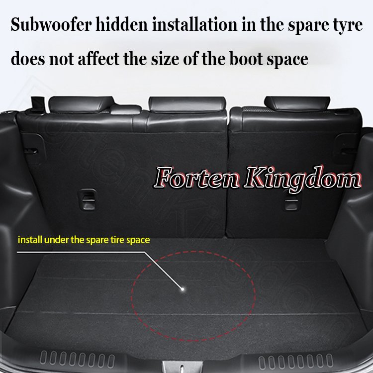 Car Exterior Electronics Universal 18inch Auto Spare Tire Tyre Subwoofer Professional Audio Amplifier Car Powered Bass Speaker