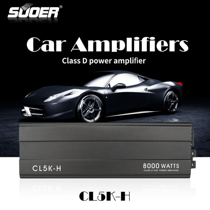 Suoer 1/2/4/5/6 Channels Class D Monoblock Car Amplifiers 1000W/1500W/2000W/3000W/4000W/5000W/8000W/10000W Model CL